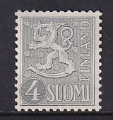 Finland   #314A  MNH  1958  Arms of Finland  4m  gra