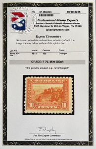 US #404 MINT OG NH W/PSE Cert CV:$1,700.00