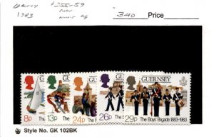 Guernsey, Postage Stamp, #255-259 Mint NH, 1983 Boys Brigade (AB)