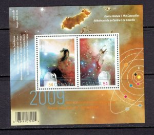 CANADA - CP - 2009 YEAR OF ASTRONOMY - O/P SOUVENIR SHEET - SCOTT 2323c - MNH