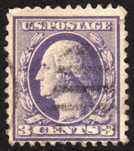 1918, US 3c, Washington, Used, Sc 529