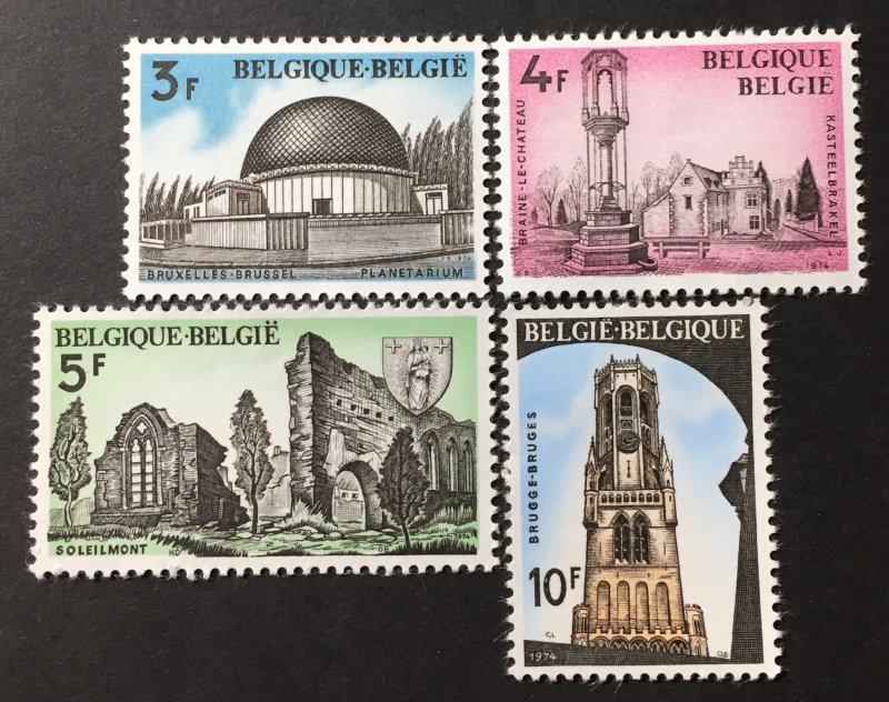Belgium 1974 #871-3,875, MNH, CV $1.85