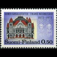 FINLAND 1972 - Scott# 514 National Theater Set of 1 NH