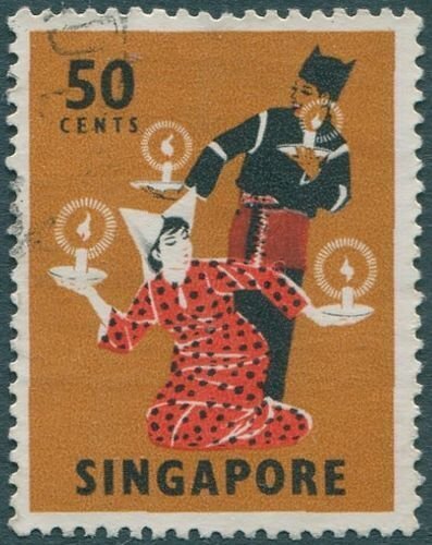 Singapore 1968 SG110 50c Tari Lilin FU