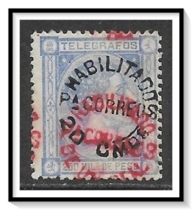 Philippines #135 Telegraph Stamp Surcharged NG