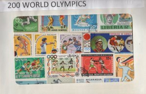 A Nice Selection Of 200 All Different Topicals. World Olympics.   #02 TOP61