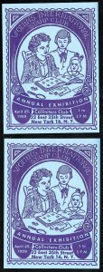 US Stamps MNH 1959 Women's Stamp Club Labels