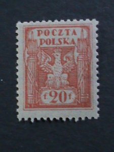 ​POLAND- 1919 SC#113 OVER 103 YEARS OLD- UNITED POLAND-EAGLE & FASCES- MNH VF