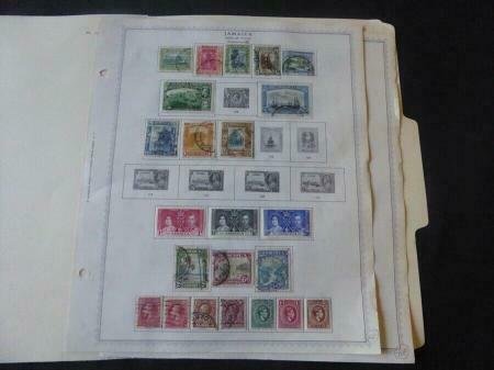 Jamaica 1919-1956 Stamp Collection on Album Pages​
