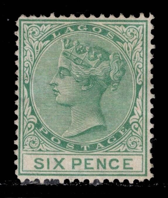 MOMEN: LAGOS SG # 15 P14 CROWN CC MINT OG H £150 LOT #69071*