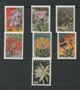 Thematic Stamps Flowers - TANZANIA 1995 FLOWERS 7v mint