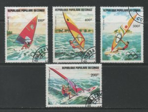 Thematic Stamps Sports - CONGO 1983 PRE OLYMPIC SAILING 4v 908/11 used