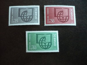 Stamps-France Unesco - Scott# 206-208 -Mint Hinged Set of 3 Stamps