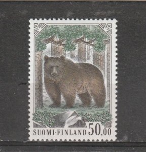 Finland  Scott#  719  MNH  (1989 Bear)