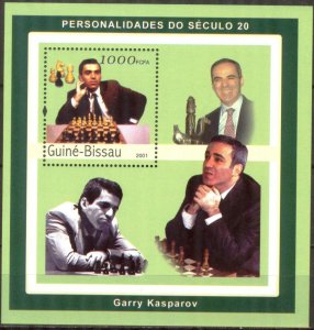 Guinea Bissau 2001 Chess Garry Kasparov S/S MNH