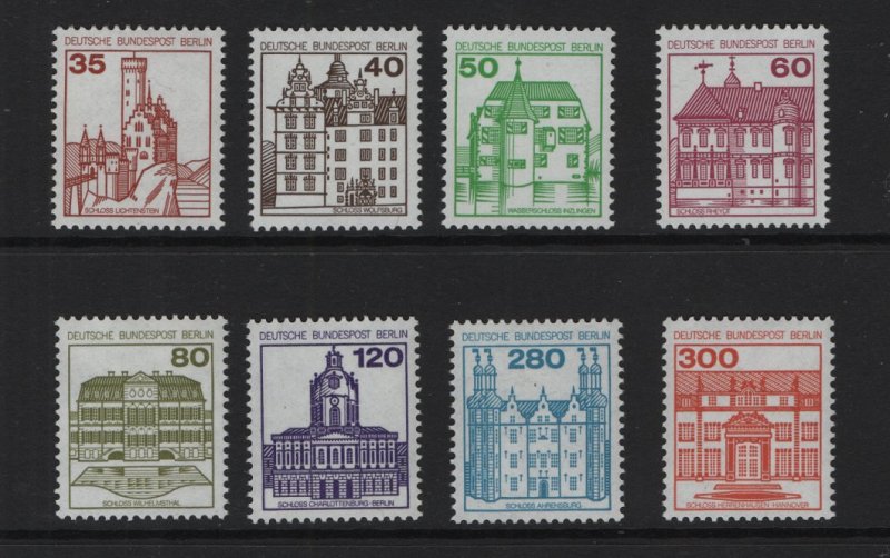 Germany  Berlin #9N438-9N445 MNH 1979 - 82  castles