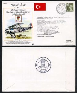 RV6a The Duke of Gloucester to Turkey Standard Cover