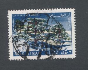 Lebanon 1965  Scott C438 used - Cedars of Friendship, cedres