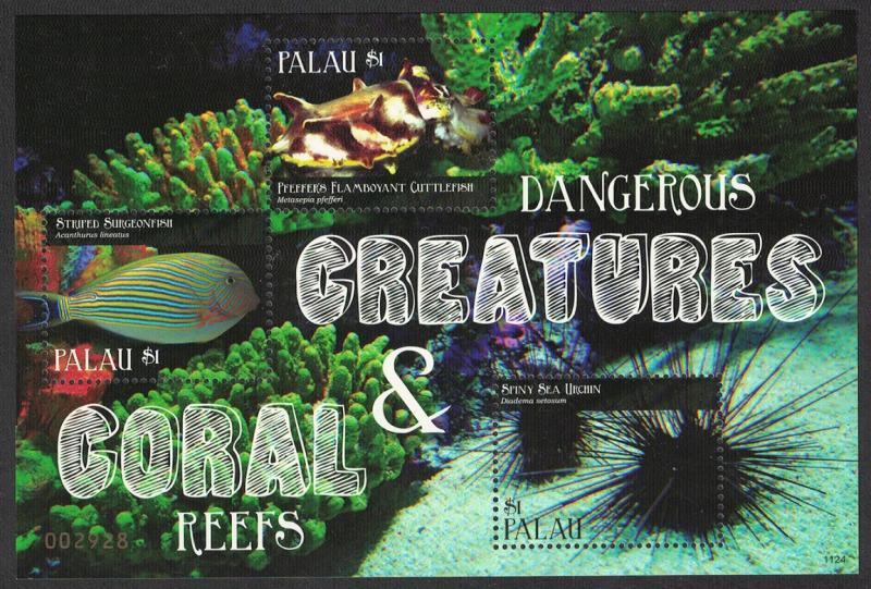 Palau Fish Urchin Coral Reef and Dangerous Creatures MS