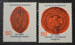Germany Sc # 1252-53, VF MNH