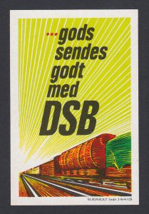 REKLAMEMARKE POSTER STAMP LABEL GODS SENDES GODT MED DSB