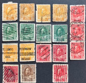 Canada set #104-6,108-9 used