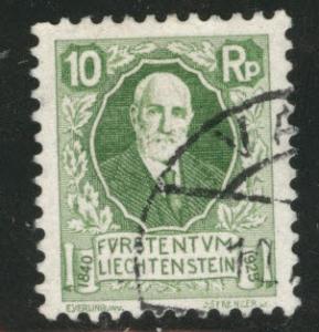 Liechtenstein Scott B1 used 1925 semi-postal  CV $14.00