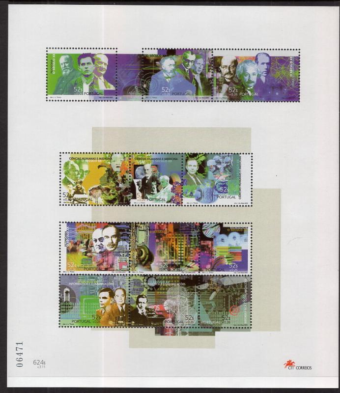 Portugal 2343-2345 Souvenir Sheets MNH VF