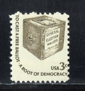 1584 * BALLOT BOX * U.S. Postage Stamp  MNH DULL GUM