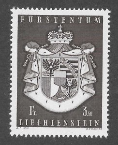 Liechtenstein Scott 452 MNHOG - 1969 Coat of Arms - SCV $2.50