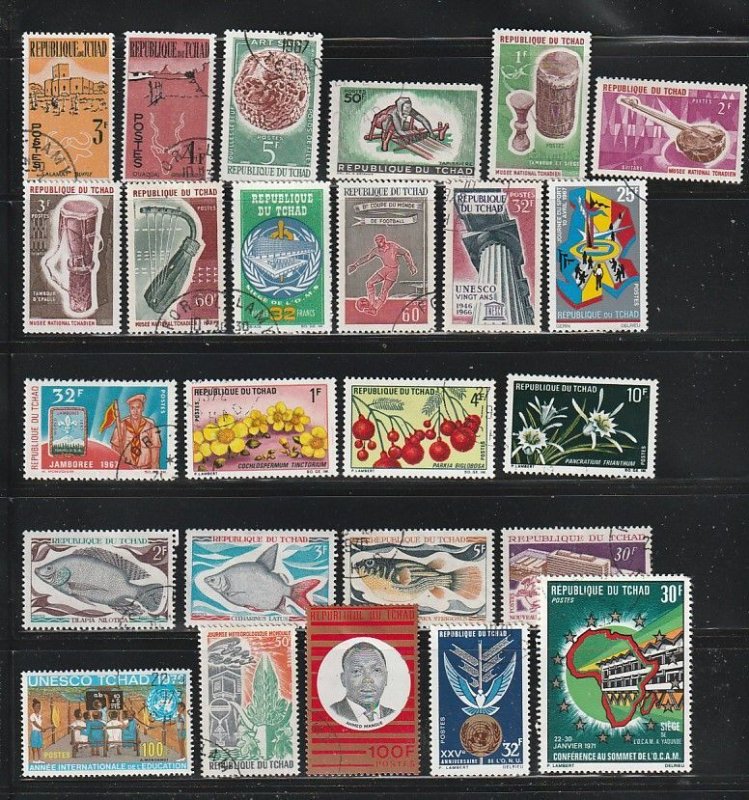 Chad Lot B, No Damaged Stamps. All The Stamps Are In The Scan.