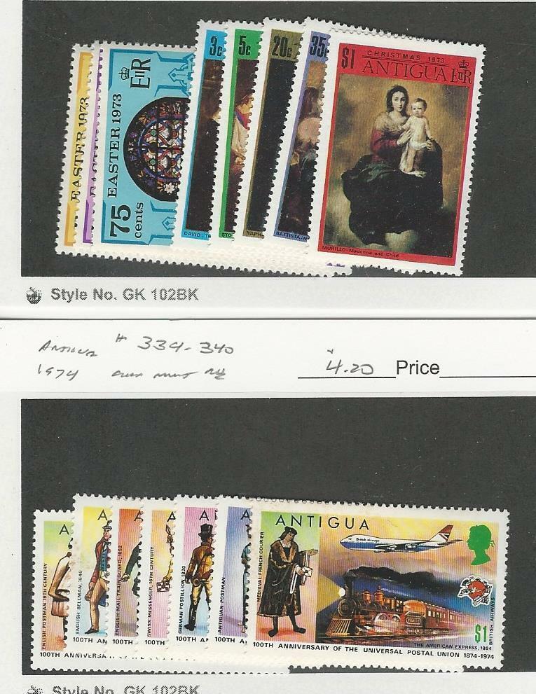 Antigua, British, Postage Stamp, 3046, 31620, 33440 Mint NH, 1973