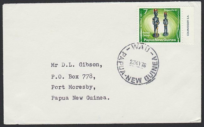 PAPUA NEW GUINEA 1976 cover ex WAU..........................................G932