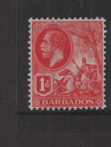 Barbados 1912 SG172 One pence, mounted mint MCA watermark