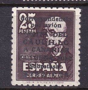 Spain Scott CB18, 1950 Franco Visit to Canary Is Air Semi VF, MNH. Scott $600