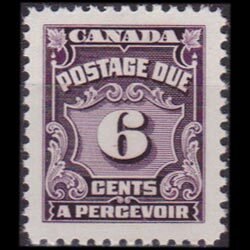 CANADA 1957 - Scott# J19 Numeral 6c NH