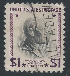 US #832 $1 Woodrow Wilson