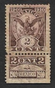 SE)1910 MEXICO  FISCAL STAMP, COAT OF ARMS 2C, MINT WITH HINGE