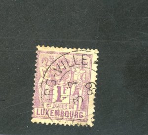 LUXEMBOURG #58 USED AVE-FINE SM THIN Cat $24