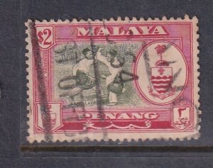 Malaya Penang 1960 Sc 65 $2 Used