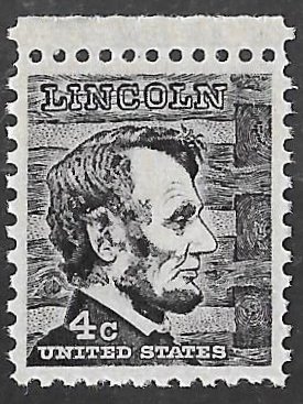 #1282A 4 cents Lincoln (1965) Stmp mint OG NH EGRADED SUPERB 100 XXF