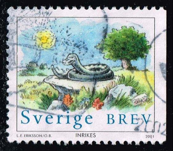 Sweden #2407b Curled Snake; Used (1.00)