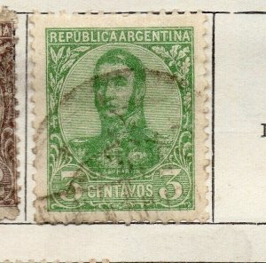Argentine 1908-10 Early Issue Fine Used 3c. NW-178870