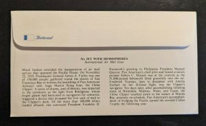 1976 Clipper First Flight Commemoration FDC Airmail Cover Honolulu Hawaii