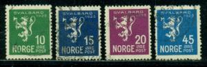 Norway #111-114  Used  F-VF  CV $32.25