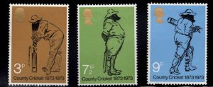 GREAT BRITAIN Scott 694-696 MNH**  Cricket stamp set