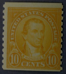 United States #603 10 Cent Monroe Coil MNH