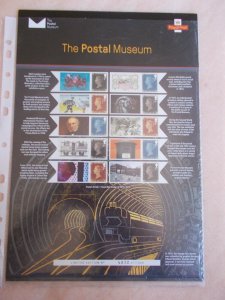 2017 The Postal Museum 1d Black & 1d Red Limited Edition Smiler Sheet LS312 U/M