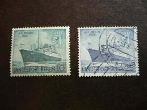 Stamps - Germany - Berlin - Scott# 9N113-9N114 - Mint Hinged & Used Set of 2