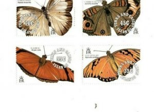 Turks and Caicos - 1991 - Butterflies - Set of Four - MNH (Scott#895-99)